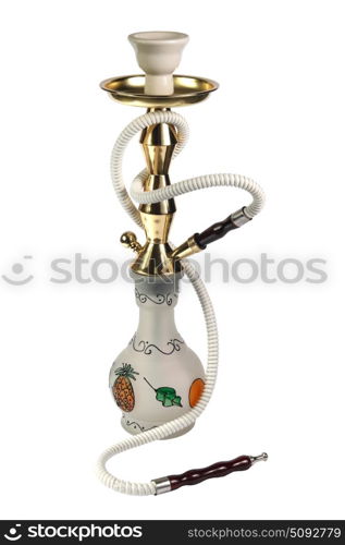 Hookah on the white background. (isolated)