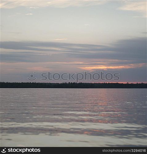 Horizon sky over Lake of the Woods, Ontario