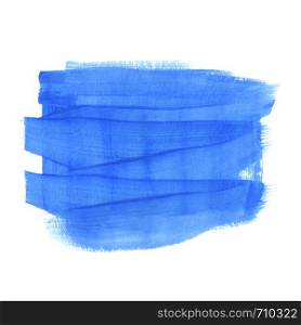 Horizontal abstract template for text. Hand painted in gouache. The texture of the brush. Stylish matte blue pattern for wedding invitations, cards, posters.. Horizontal abstract template for text.