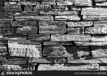 Horizontal black and white brick texture background. Horizontal black and white brick texture background hd