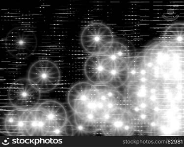 Horizontal black and white space stars illustration hd. Horizontal black and white space stars illustration