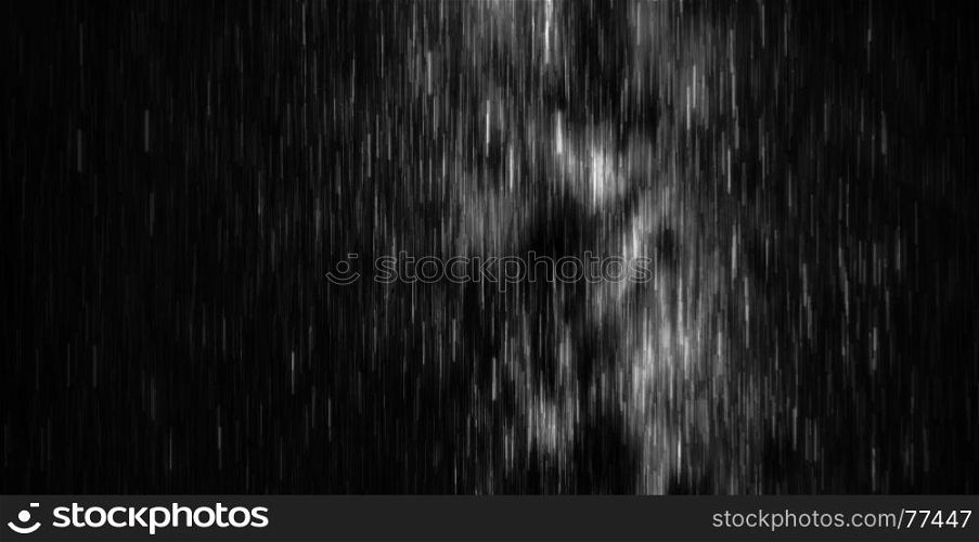 Horizontal black and white starfall rain digital background abstraction. Horizontal black and white starfall rain digital background abst