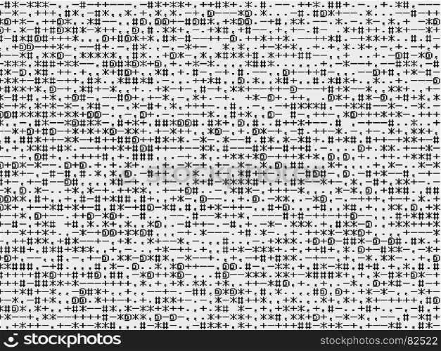 Horizontal black and white text symbols illustration background hd. Horizontal black and white text symbols illustration background