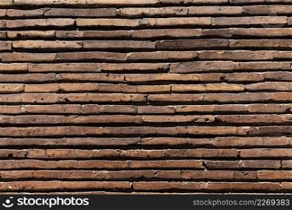 horizontal brown brick wall background