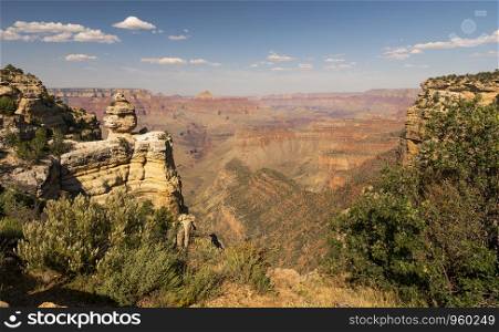 Horizontal Composition Deep Gorge Colorado River Cuts Through the Grand Canyon
