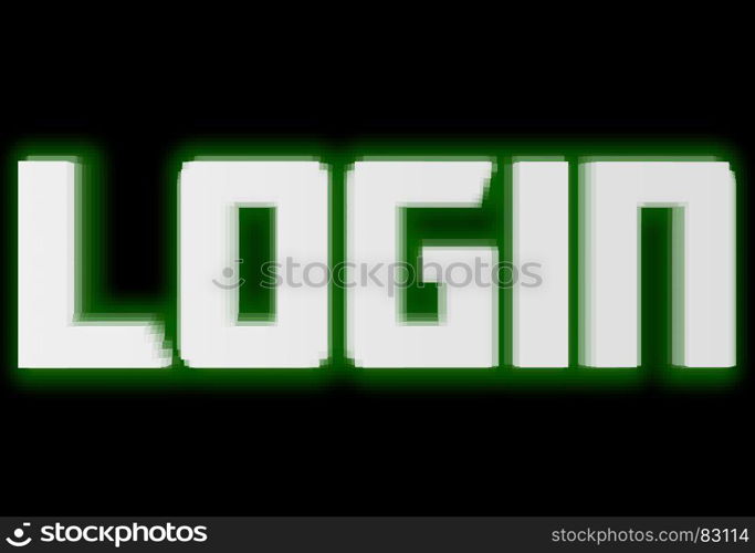 Horizontal computer login illustration background. Horizontal computer login illustration background