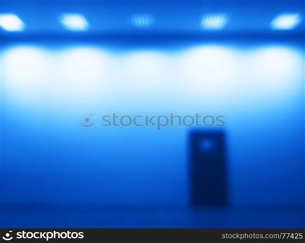 Horizontal door bokeh with blue light glow background. Horizontal door bokeh with blue light glow background hd