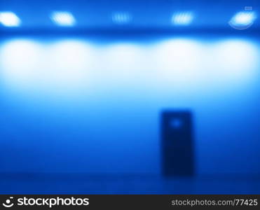 Horizontal door bokeh with blue light glow background. Horizontal door bokeh with blue light glow background hd