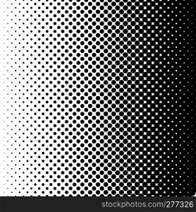 horizontal gradient halftone dots backgrounds. black dots on white background. gradient dots background. pop art template. grunge halftone texture.