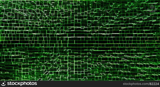 Horizontal green matrix hacker pixel neo business presentation abstract background backdrop. Horizontal green matrix hacker pixel neo business presentation a