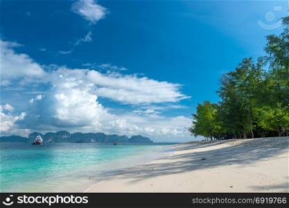 horizontal landscape is a great place for retirement and relaxation, Poda island, Thailand