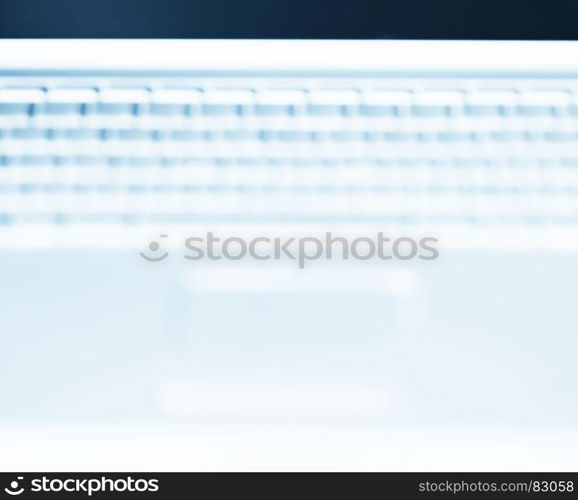 Horizontal laptop keyboard bokeh background. Horizontal laptop keyboard bokeh background