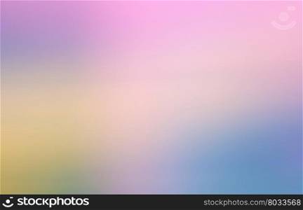 Horizontal pale colorful bokeh background backdrop