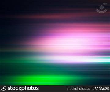 Horizontal pink and green motion blur background