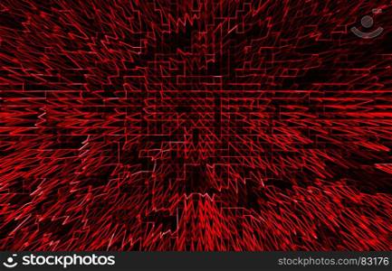 Horizontal red communication business abstraction background