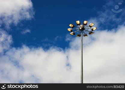 Horizontal right aligned street lamp background. Horizontal right aligned street lamp background hd