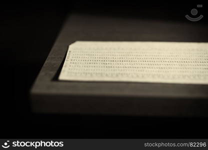 Horizontal sepia punched card background. Horizontal sepia punched card background hd