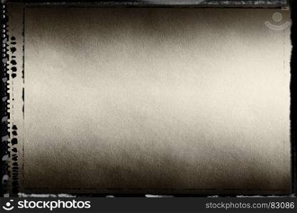 Horizontal sepia toned blank filmscan background. Horizontal sepia toned blank filmscan background with border