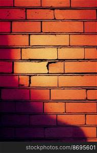 Horizontal shot of brick wall 3d illustrated