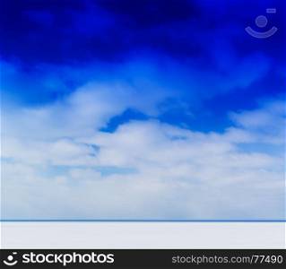 Horizontal simple vibrant clear frozen winter lake abstraction background backdrop. Horizontal simple vibrant clear frozen winter lake abstraction b
