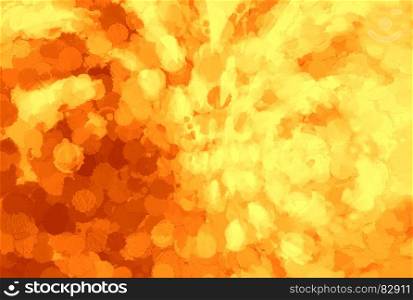 Horizontal sunny orange blots on canvas illustration background. Horizontal sunny orange blots on canvas illustration