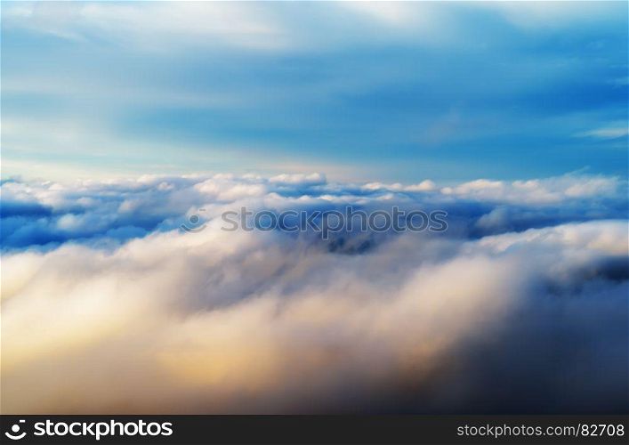 Horizontal vibrant blank empty dramatic cloudscape success background backdrop. Horizontal vibrant blank empty dramatic cloudscape success backg