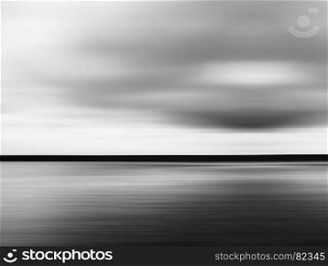 Horizontal vivid black and white minimal landscape abstraction background backdrop. Horizontal vivid black and white minimal landscape abstraction b