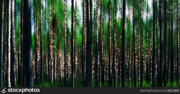 Horizontal vivid forest wood abstraction background backdrop