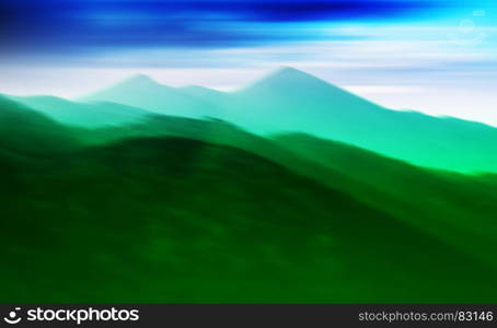 Horizontal vivid green hills landscape background backdrop abstraction. Horizontal vivid green hills landscape background backdrop abstr