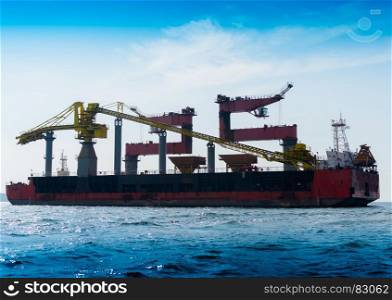 Horizontal vivid industrial tanker background backdrop