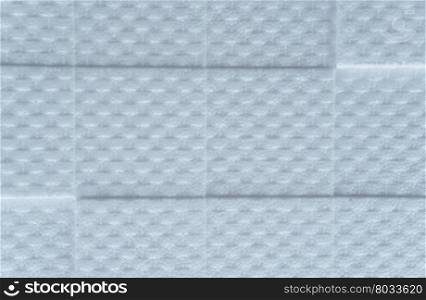 Horizontal white foam plastic texture background backdrop