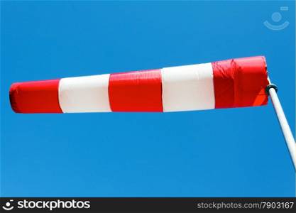 horizontally flying windsock due to high wind