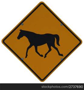 Horse Crossing sign