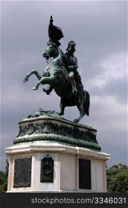 Horse statue at Volksgarten in Vienna