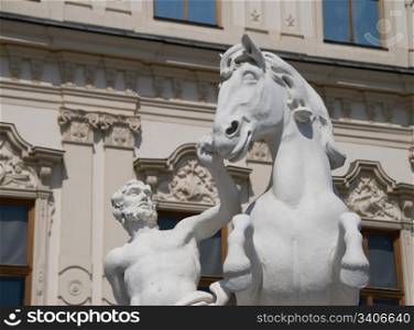 Horse Statue in front of Belvedere Palace