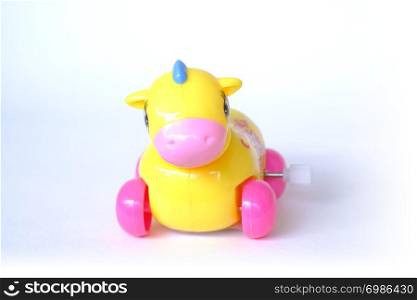 horse toy children wind up made of plastic cute colorful