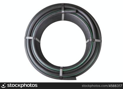 hose for watering isolated on a white background