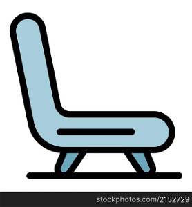 Hospital armchair icon. Outline hospital armchair vector icon color flat isolated. Hospital armchair icon color outline vector