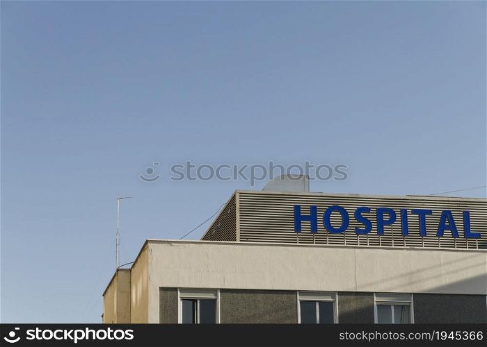 hospital building. High resolution photo. hospital building. High quality photo