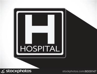 Hospital icon illustration