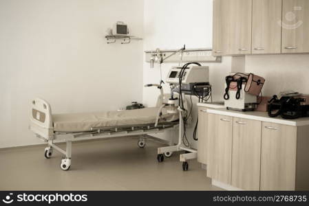 hospital interior.