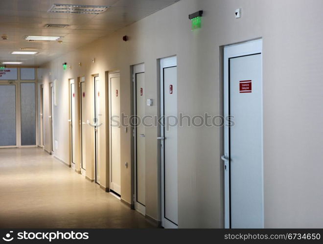 hospital interior.