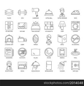 Hostel , Thin Line and Pixel Perfect Icons