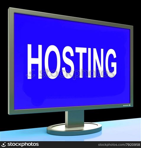 Hosting Showing Web Internet Or Website Domain