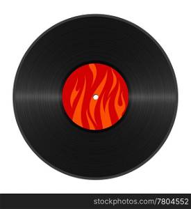 hot abstract vinyl on white background
