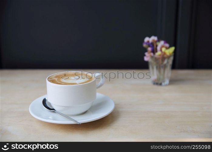 hot cappuccino coffee