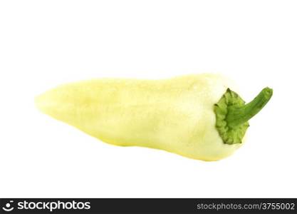 hot chili pepper. Yellow hot chili pepper on a white background. (with clipping work path)
