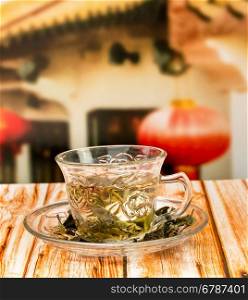 Hot China Tea Showing Beverage Asian And Drinks