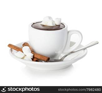 Hot chocolate isolated