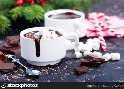 hot chocolate with spice in the cup
